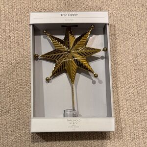 Threshold Shiny Gold Star Tree Topper